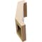 Ekena Millwork 5-inch W x 6-inch D x 10-inch H Burlington Rough Cedar Woodgrain TimberThane Knee Brace, Primed BRCUR05X06X10BURRCPR - alternate 4